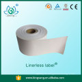 Linerless-Label, Aufkleber-Papieretikett
